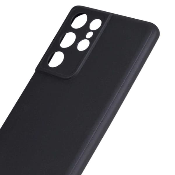 Tynd sort galakse S21 Ultra Shell Mobile Shell Med Lens Cover