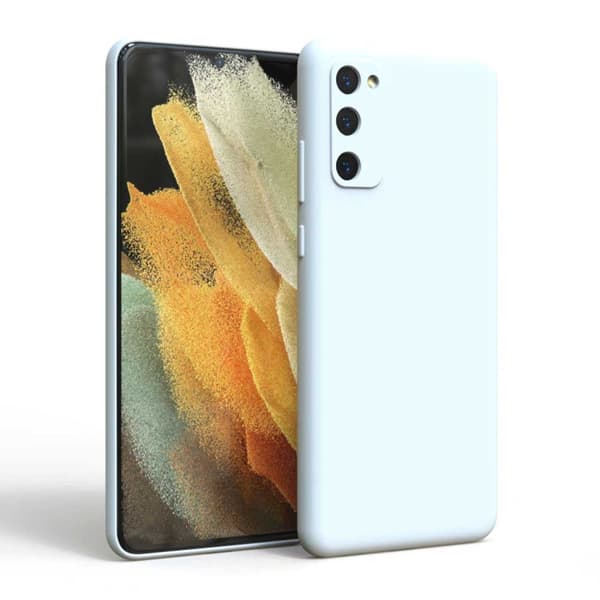 Tunt Vitt Galaxy S20 FE Skal Mobilskal Med Linsskydd