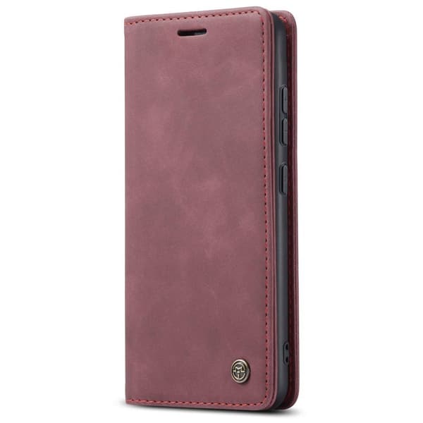 CASEME Retro Wallet Case for Samsung Galaxy S22 - Red