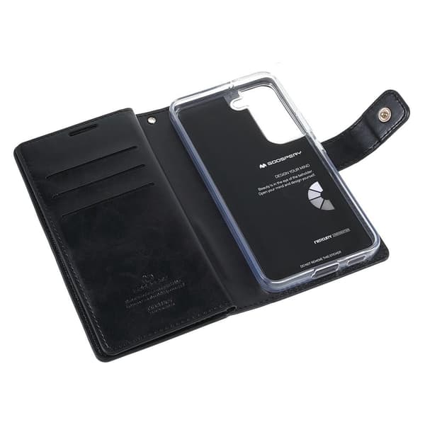 Samsung Galaxy S22+ MERCURY GOOSPERY Mansoor Wallet Case  - Black