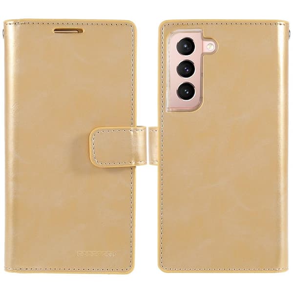 Samsung Galaxy S22+ MERCURY GOOSPERY Mansoor Wallet Case  - Gold