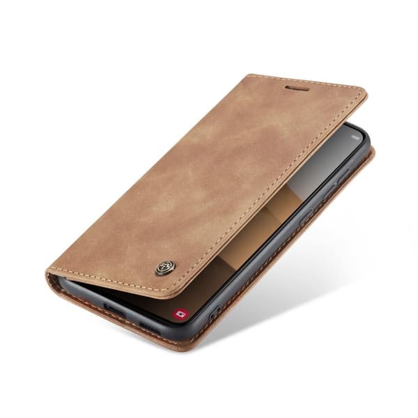 CASEME Retro Pung Taske til Samsung Galaxy S22 - Brun
