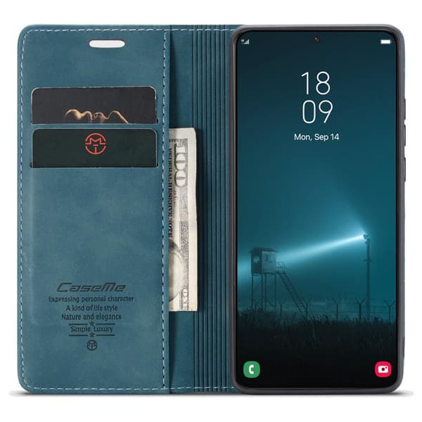 CASEME Plånboksfodral Samsung Galaxy S22 Plus - Grön