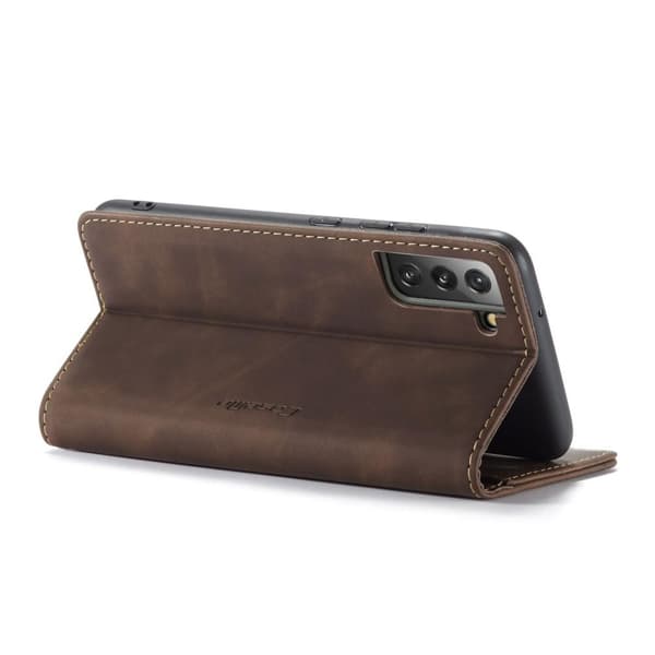 CASEME Retro Pung Taske til Samsung Galaxy S22 Plus - Kaffe