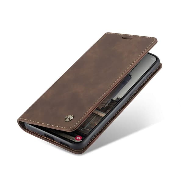 CASEME Retro Pung Taske til Samsung Galaxy S22 Plus - Kaffe