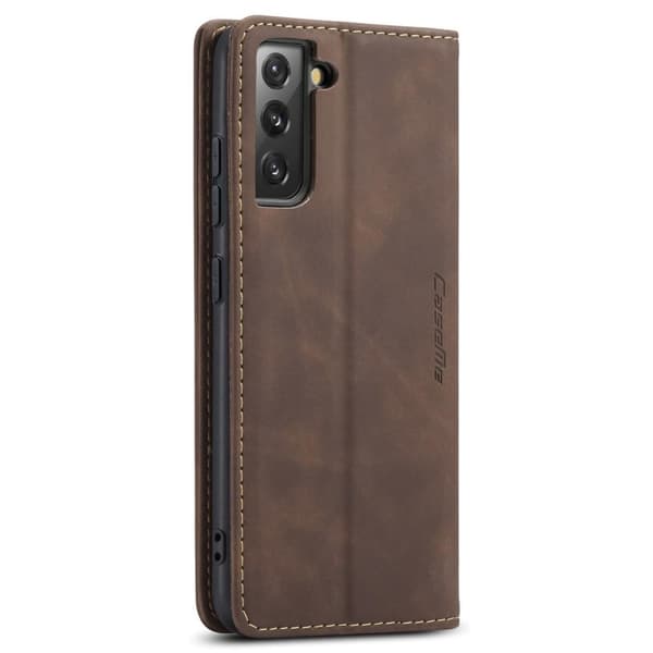 CASEME Retro Pung Taske til Samsung Galaxy S22 Plus - Kaffe