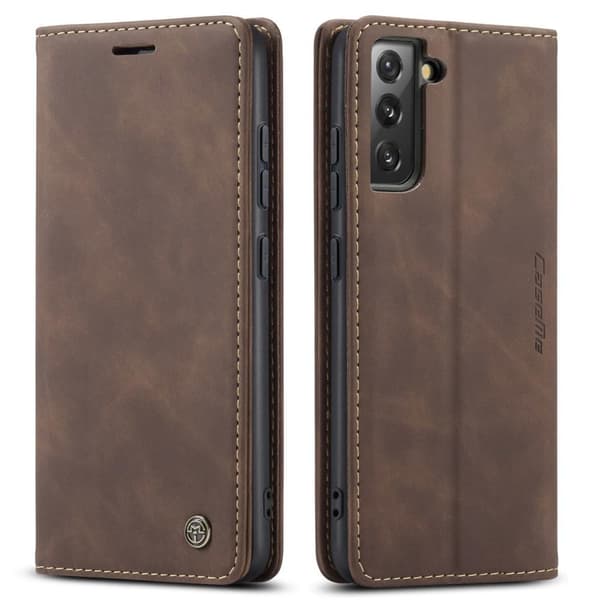 CASEME Retro Pung Taske til Samsung Galaxy S22 Plus - Kaffe