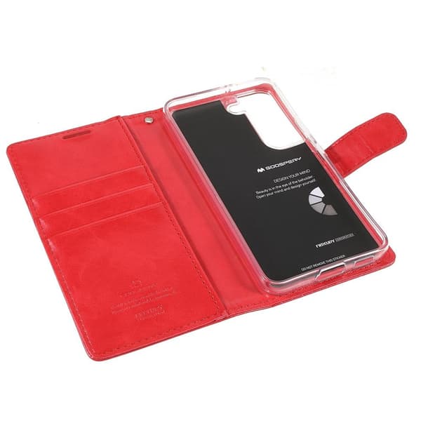 MERCURY GOOSPERY Blå Måne Etui Samsung Galaxy S22+ - Rød