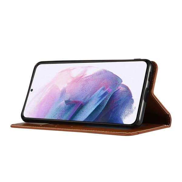Samsung Galaxy S22+ Lompakkoteline Puhelimen Käännettävä Suojakotelo - Musta