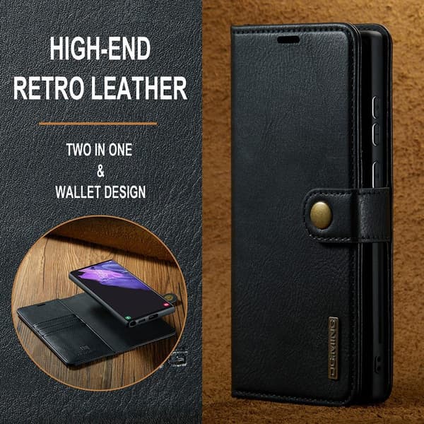 Samsung Galaxy S22 Ultra 5G DG.MING Irrotettava 2-in-1-lompakon suojakotelo