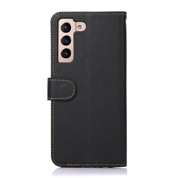 Samsung Galaxy S22 5G RFID-blokering KHAZNEH Telefondæksel - Sort/Rød