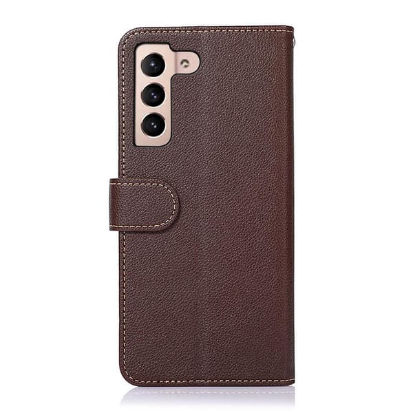 Samsung Galaxy S22 5G RFID Blocking KHAZNEH Phone Cover - Brown/Blue