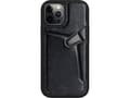 Pikkukuva 1 / 5: Nillkin Nillkin Nillkin Aoge Leather Case joustava panssaroitu aitoa nahkaa kotelo tasku iPhone 12 mini musta