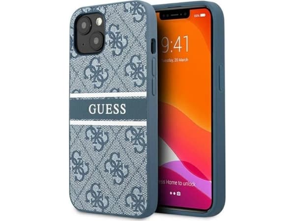 Guess Etui Guess GUHCP13S4GDBL Apple iPhone 13 mini niebieski/blue hardcase 4G Stripe
