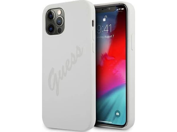 Guess Etui Guess GUHCP12LLSVSCR Apple iPhone 12 Pro Max kremowy/cream hardcase Script Vintage