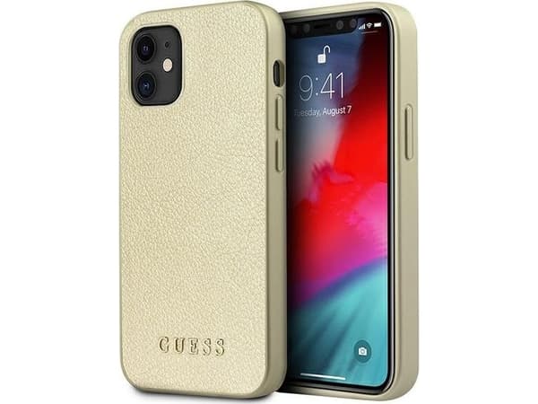 Guess GUHCP12SIGLGO iPhone 12 mini 5,4" gold hardcase Iridescent