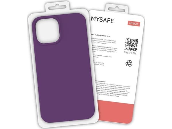 Mysafe MYSAFE SILIKONEVESKER IPHONE X/XS PLOMMEESKE