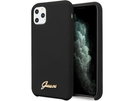 Guess Guess Guess GUHCN58LSLMGBK iPhone 11 Pro Black/Black Hard Case Silikon Vintage Gold Logo