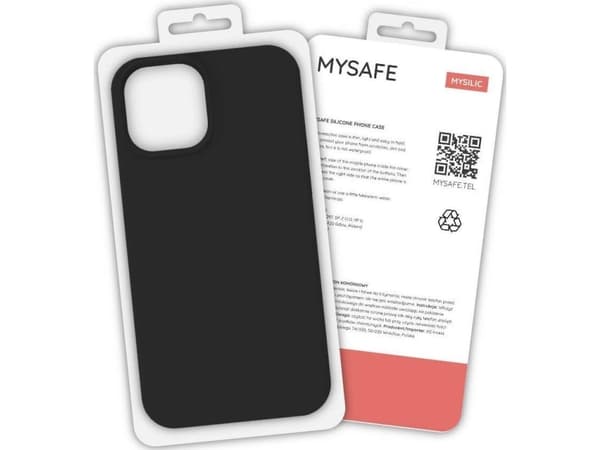 Mysafe MYSAFE SILICONE ETUI IPHONE 11 PRO MAX BLACK FODER