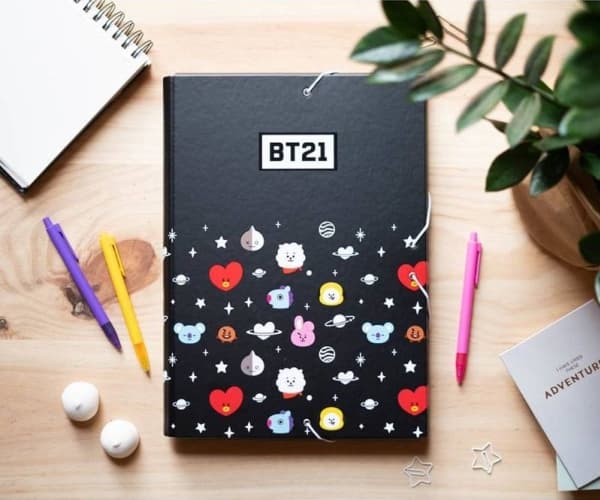 Line Friends Line Friends BT21 - Folder / teczka z gumką