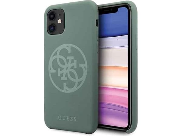 Guess Guess GUHCN65LS4GKA iPhone 11 Pro Max khaki hard case Silicone 4G Tone On Tone