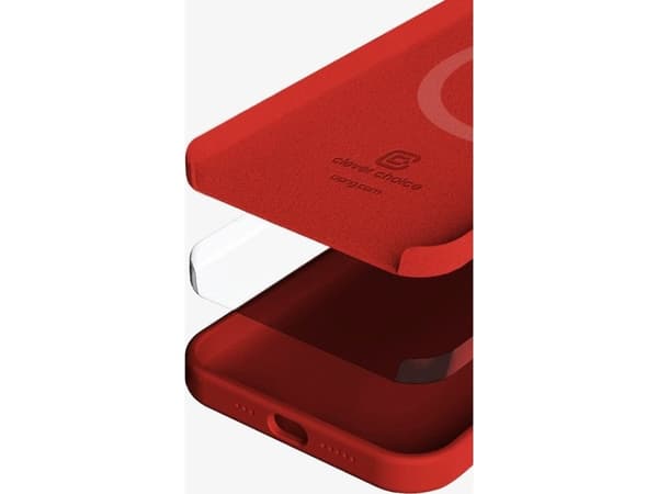 Crong Crong Color Cover Magnetic - Etui iPhone 13 Pro Max MagSafe (czerwony)