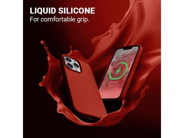 Crong Crong Color Cover Magnetic - Etui iPhone 13 Pro Max MagSafe (czerwony)