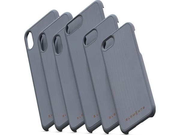 Nordic Elements Nordic Elements Original Gefion - Iphone Xs Max-deksel med ekte lønnetre (mellomgrå)