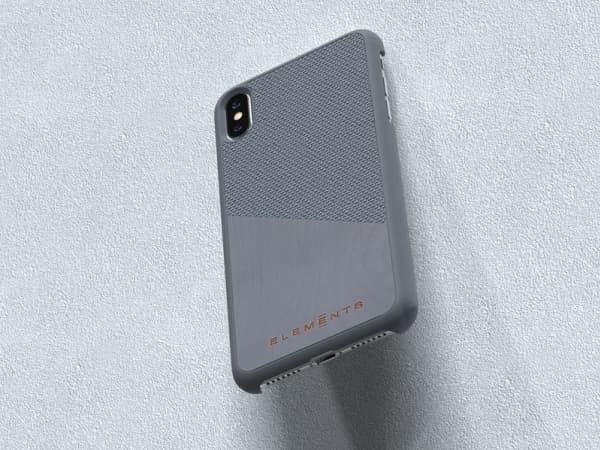Nordic Elements Nordic Elements Original Hel - Fodral till Iphone Xs Max med äkta lönnträ (mellangrå)