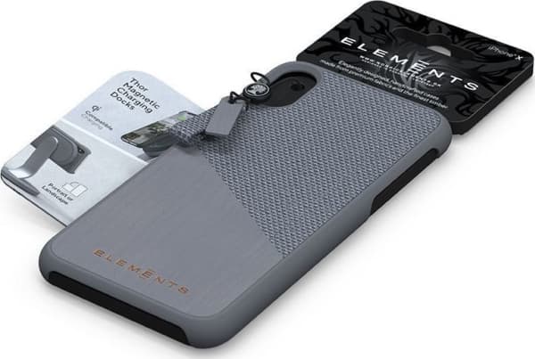 Elements Hel - Matkapuhelimen takakuori - tekstiili, polykarbonaatti, vaahterapuu - elinvoimainen - Apple iPhone XR:lle