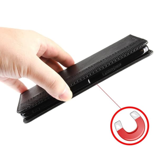 Samsung Galaxy S22 Ultra 5G Wallet Stand Flip Phone Case - Black