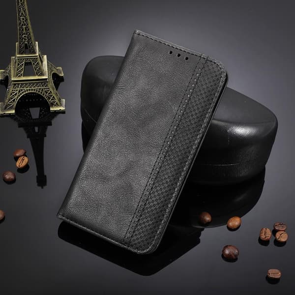 Samsung Galaxy S22 Ultra 5G Wallet Stand Flip Phone Case - Black