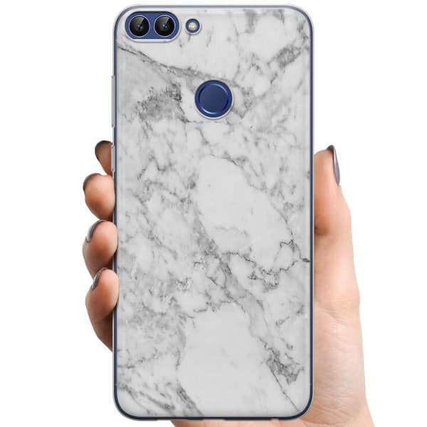 Huawei P smart TPU Mobildeksel Marmor Hvit