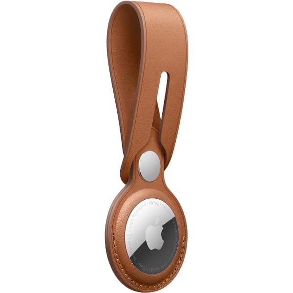 Apple Original AirTag Leather Loop - Saddle Brown