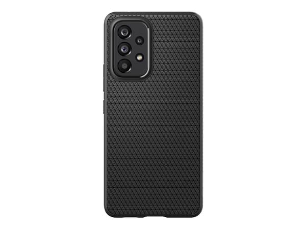 Spigen Liquid Air - Baksidesskydd för mobiltelefon - termoplastisk polyuretan (TPU) - mattsvart - för Samsung Galaxy A53 5G