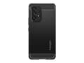 Miniatyrbild 1 av 5: Spigen Rugged Armor - Baksidesskydd för mobiltelefon - termoplastisk polyuretan (TPU) - mattsvart - för Samsung Galaxy A53 5G