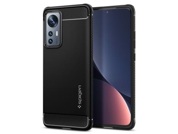 Spigen Rugged Armor, Omslag, Xiaomi, Xiaomi 12 / 12X, 15,9 cm (6.28"), Svart