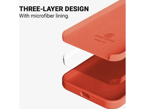 Crong Color Cover - Etui iPhone 13 (koralowy), Omslag, Apple, iPhone 13, 15,5 cm (6.1"), Röd