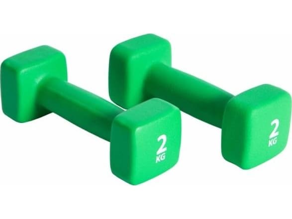Pure2improve-painosarja, vihreä, neopreeni, 2x2kg