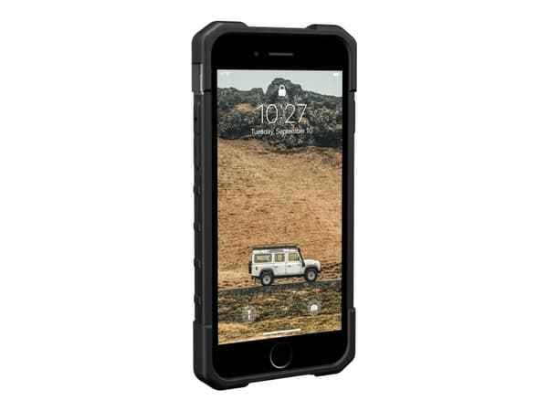 UAG Rugged Case for Apple iPhone SE (2022) [4.7-in] - Pathfinder Black - Baksidedeksel for mobiltelefon - svart - 4.7" - for Apple iPhone 7, 8, SE (2