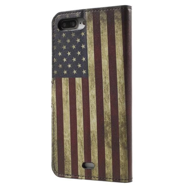 Plånboksfodral Apple iPhone 8 Plus - Flagga USA