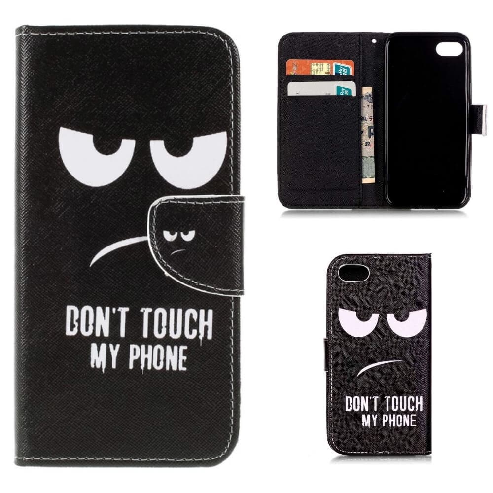Plånboksfodral iPhone SE (2022) - Don't Touch My Phone