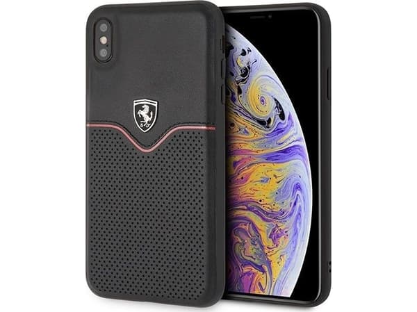Ferrari Ferrari kovakotelo FEOVEHCI65BK iPhone Xs Max musta/musta Off Track Victory universaali