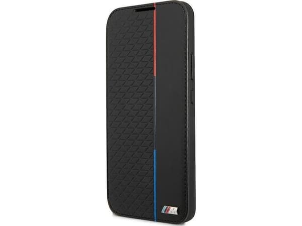 Samsung Galaxy S22 Plus PLUS BMW dėklas M Collection Triangles (BMBKS22MTRTBK) juodos spalvos