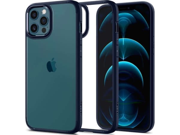 Spigen Ultra Hybrid, Suojus, Apple, iPhone 12 / iPhone 12 Pro, 15,5 cm (6.1"), Sininen