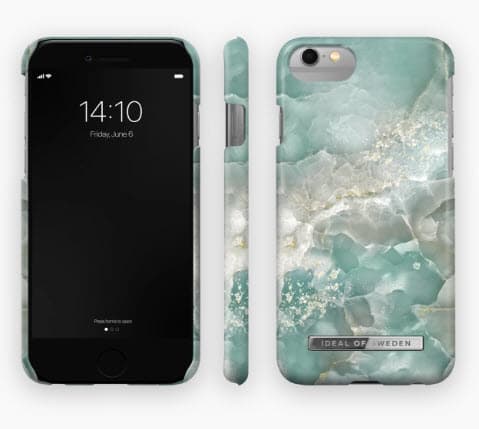 IDEAL OF SWEDEN - Baksidedeksel for mobiltelefon - polykarbonat - azura marmor - for Apple iPhone 6, 6s, 7, 8, SE (2nd generation), SE (3rd generatio