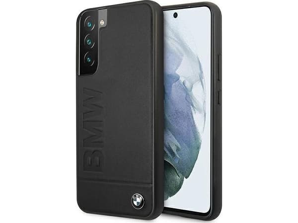 BMW Fodral BMHCS22MSLLBK Samsung Galaxy S22+ Plus czarny/svart hardcase Signature Logo Imprint