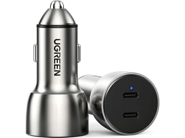 Ugreen CD213-lader 2x USB-C 3 A (6957303875948) Grå
