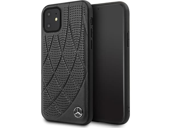 Mercedes MEHCP12SDIQBK iPhone 12 mini 5,4" musta/musta kova kotelo Bow Line