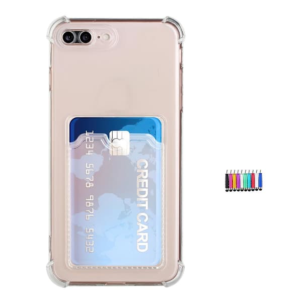 iPhone 7 Plus / 8 Plus - Card Cover / Beskyttelse Transparent